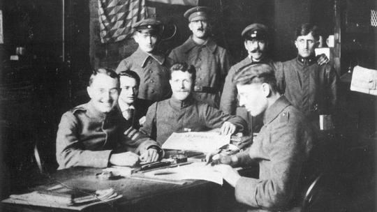 Adolf Hitler as a corporal in Munich, Germany, 1918