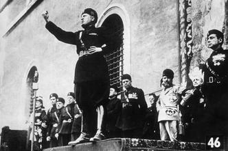 Benito Mussolini's speech in Rome (1883-1945) in Rome