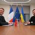 FILE PHOTO: Macron and Zelenskiy meet in Brussels
