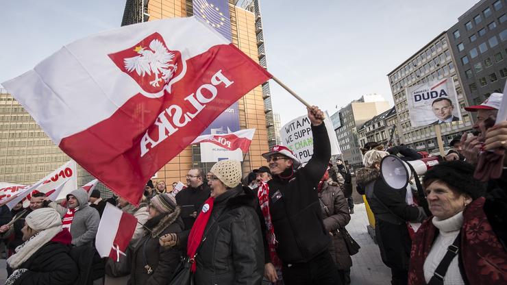 Bruxelles: Prosvjed povodom dolaska poljskog predsjednika Andrzeja Dude