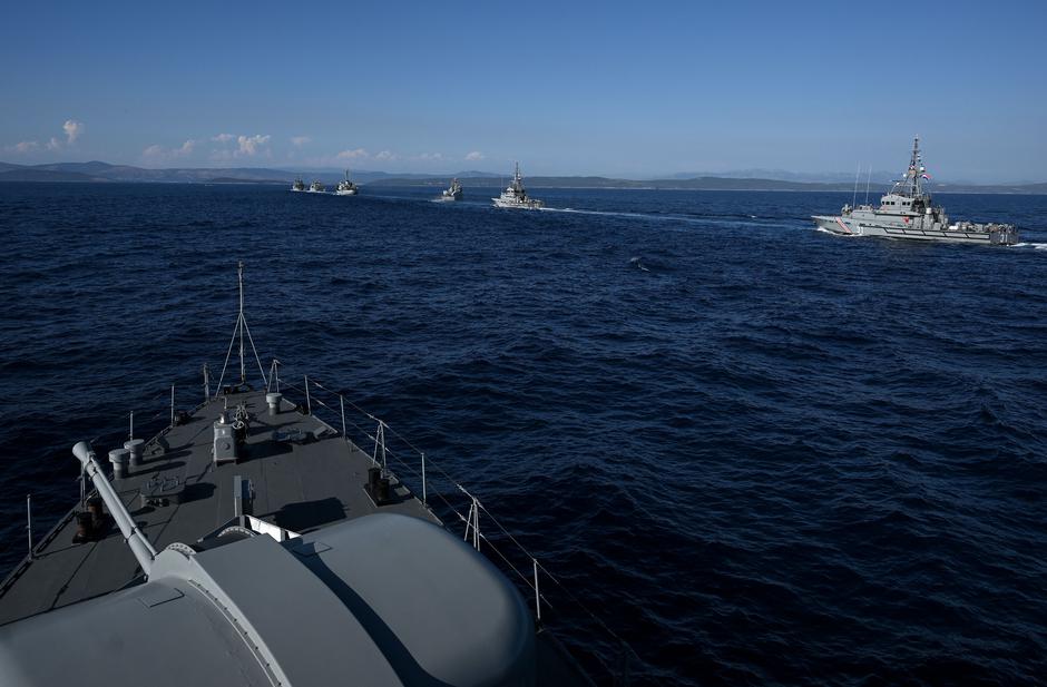 Split: Hrvatska ratna mornarica izvodi vježbu za vojni mimohod | Author: Marko Lukunic/PIXSELL