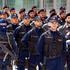 Rome, Italy - May 25, 2016: Special departments of the Italian police, deployed during the celebrations for the 164th