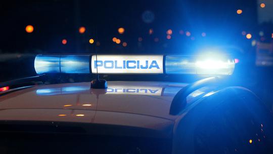 Policijski automobil - ilustracija očevida