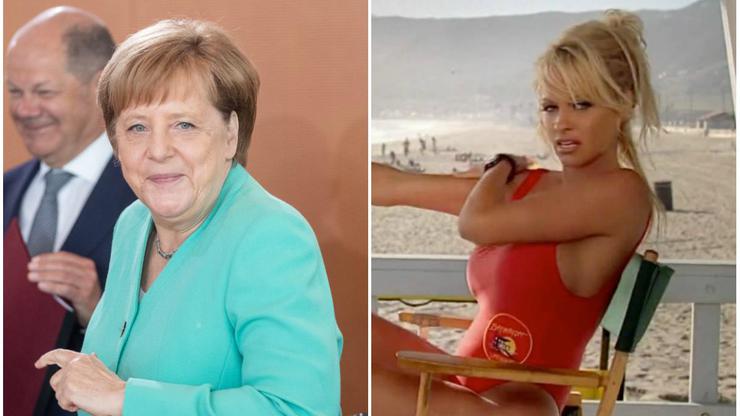 Angela Merkel i Pamela Anderson