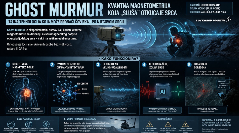 &Scaron;to je Ghost Murmur? Tajni odjel Skunk Works razvio ga za CIA-u. Na&scaron;ao pilota