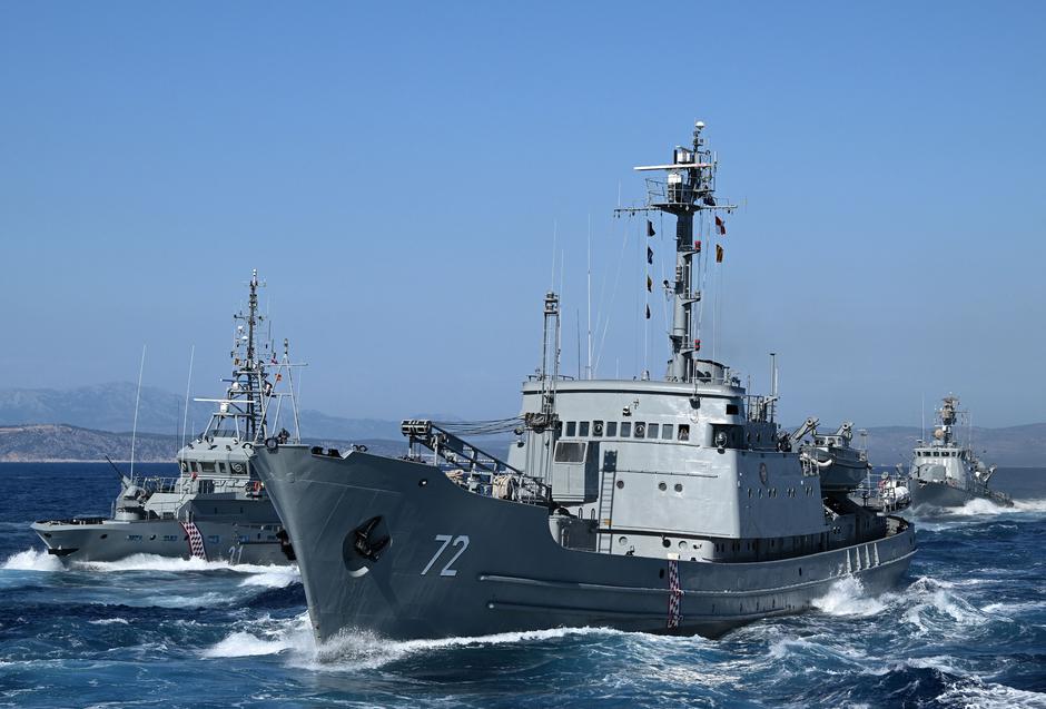 Split: Hrvatska ratna mornarica izvodi vježbu za vojni mimohod | Author: Marko Lukunic/PIXSELL