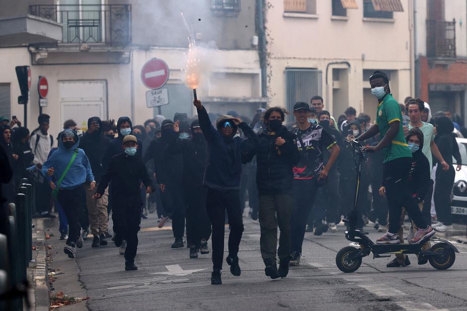 French high school students protest in France | Author: Nacho Doce