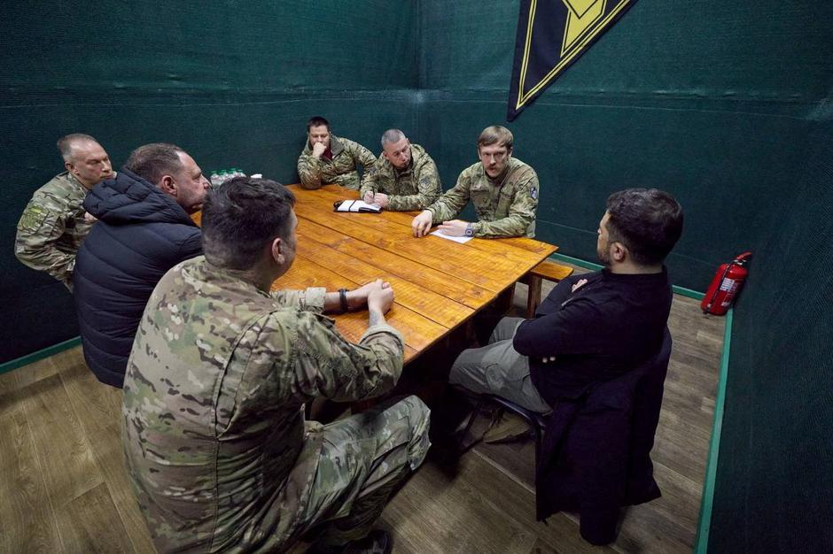 Ukraine's President Zelenskiy visits positions of Ukrainian servicemen near Dobropillia, Donetsk region | Author: UKRAINIAN PRESIDENTIAL PRESS SER