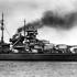 German battleship 'Bismarck', 1941 (b/w photo)