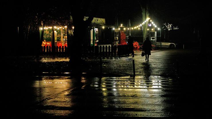 Kyiv during power cut, Ukraine - 07 Dec 2024