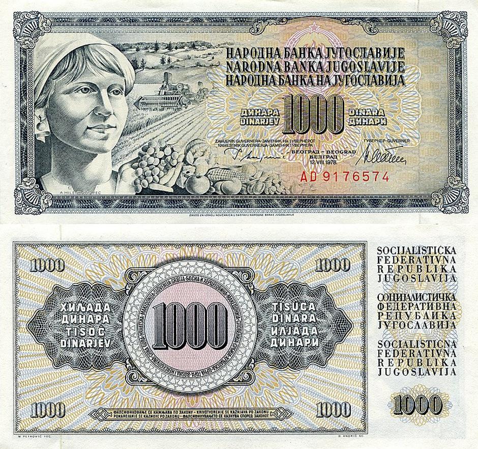 1000 dinara SFRJ | Author: YouTube