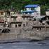 Damaged houses following devastating floods, in Trishuli