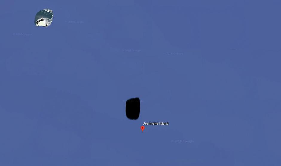 Prikaz otoka Jeannette na Google Earthu | Author: Screenshot/Google Earth