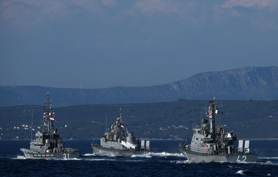 Split: Hrvatska ratna mornarica izvodi vježbu za vojni mimohod | Author: Marko Lukunic/PIXSELL