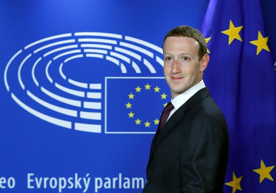 Mark Zuckerberg pred Europskim parlamentom | Author: YVES HERMAN/REUTERS/PIXSELL