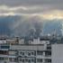 FILE PHOTO: Thick plumes of smoke with flames rise from an oil refinery in Moscow