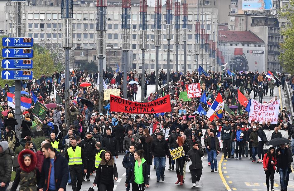 Prosvjedi u Beogradu, travanj 2017.