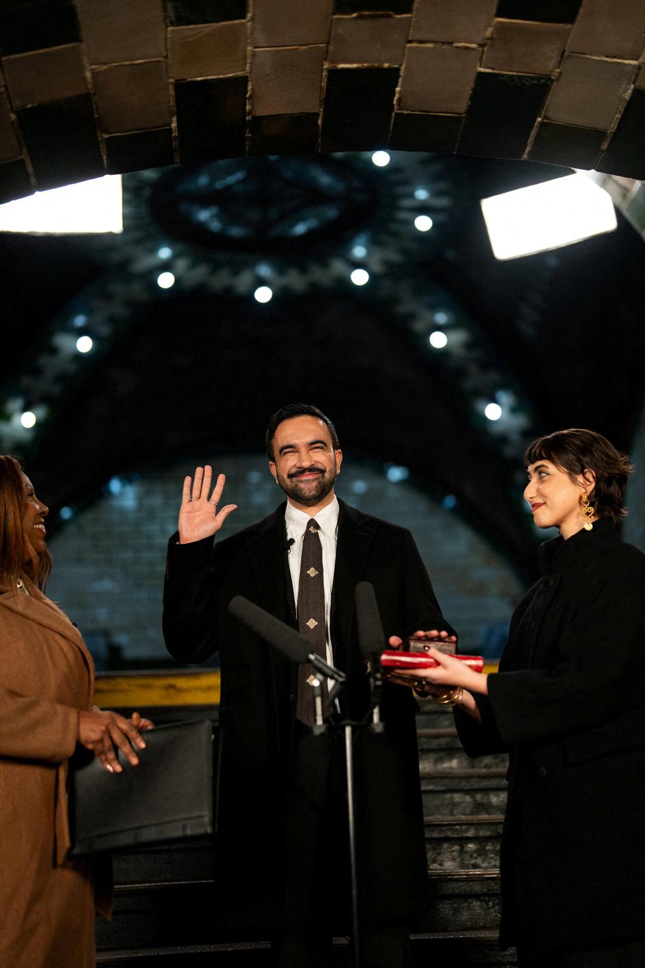 Zohran Mamdani is sworn in as mayor of New York City at Old City Hall Station, New York | Author: Amir Hamja