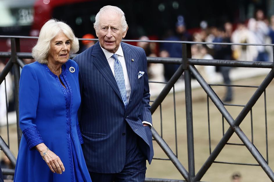 King Charles and Queen Camilla at the Coliseum for Their State Visit, Rome, Italy - 08 Apr 2025