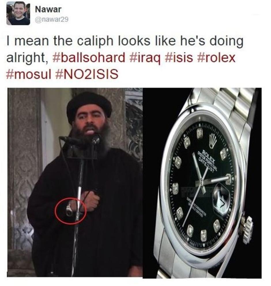 al-Baghdadijev sat | Author: Twitter/ Die Welt