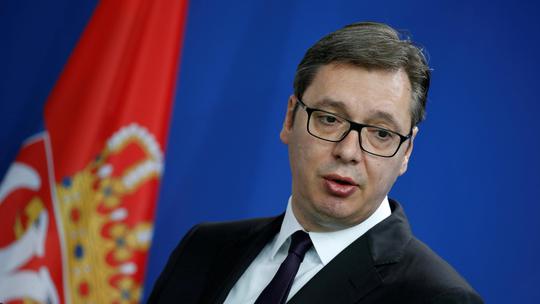 Srbijanski predsjednik Aleksandar Vučić na konferenciji u Berlinu