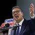 Serbian Progressive Party (SNS) candidate for Prime Minister Aleksandar Vucic attends a pre-election rally in Novi Sad