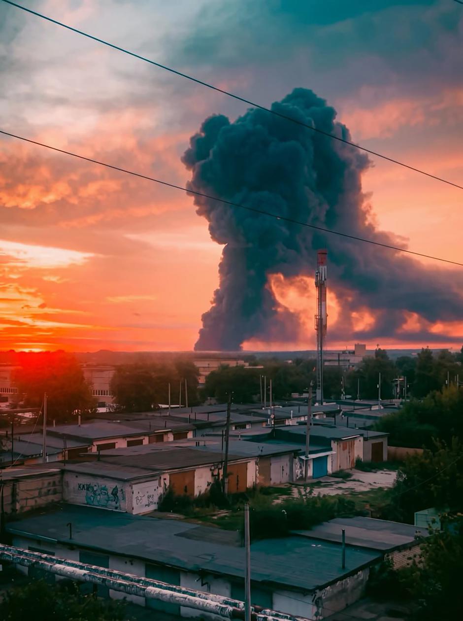 Ukrainian drones attacked Ozon online marketplace logistics hub at Chapayevsk, in Russia's Samara region. | Author: Profimedia