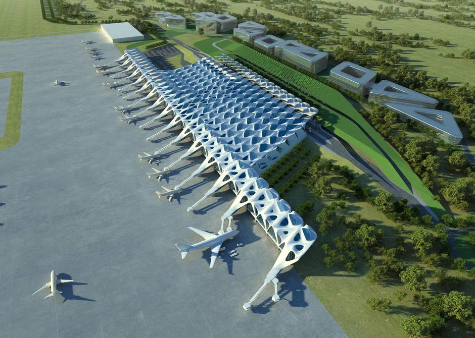 Projekt Zahe Hadid za novi terminal aerodroma Pleso | Author: Zaha Hadid Architects