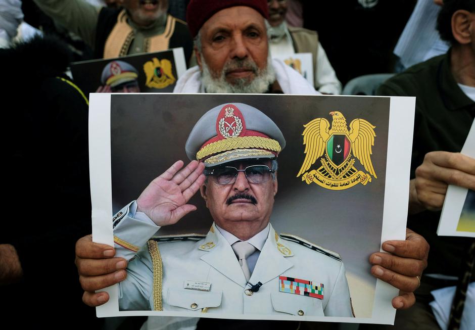 Khalifa Haftar na plakatu | Author: ESAM AL-FETORI/REUTERS/PIXSELL