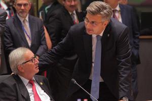 Andrej Plenković i Jean-Claude Juncker