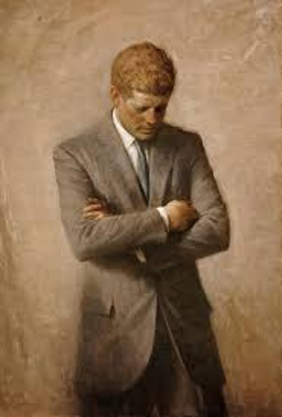 JFK portret | Author: Aaron Abraham Shikler
