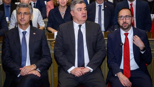 Milanović i Plenković zajedno na dodjeli priznanja povodom Dana grada Zagreba