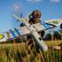 Ukrainian service members check a reconnaissance drone before its launch near a front line in Kharkiv region