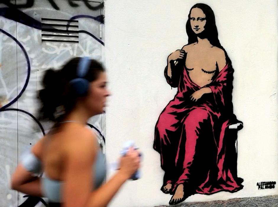 Mona Lisa With Mastectomy, The Mural By AleXsandro Palombo In Front Of The National Cancer Institute | Author: Profimedia