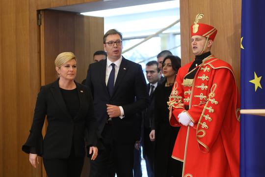 Kolinda Grabar Kitarović i Aleksandar Vučić