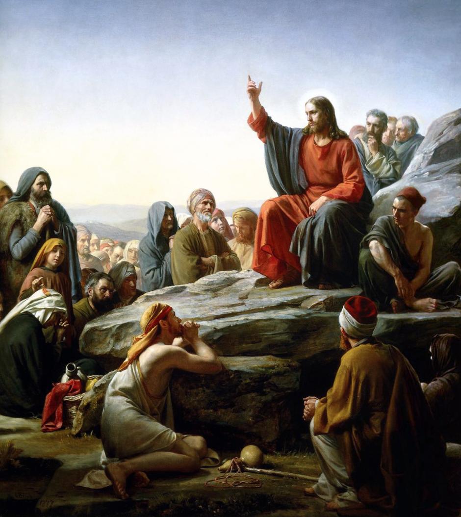 Isus Krist, propovijed na Maslinskoj gori | Author: Carl Bloch/ public domain