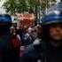 French high school and university students protest in France
