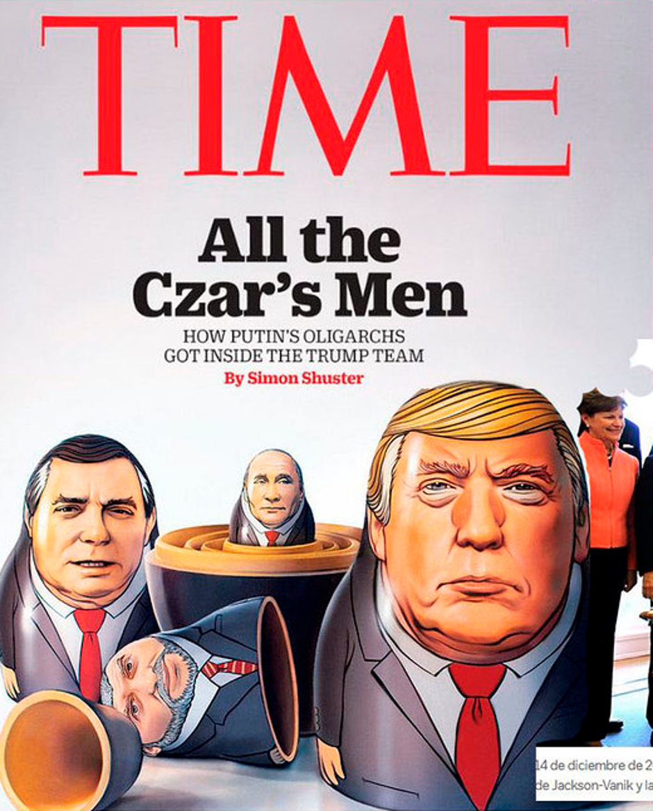 Utjecaj Vladimira Putina na Donalda Trumpa | Author: Time/ preslika naslovnice