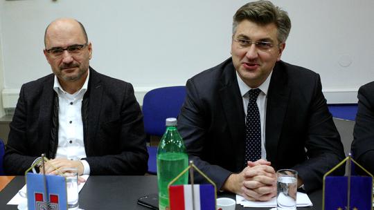 Milijan Brkić i Andrej Plenković