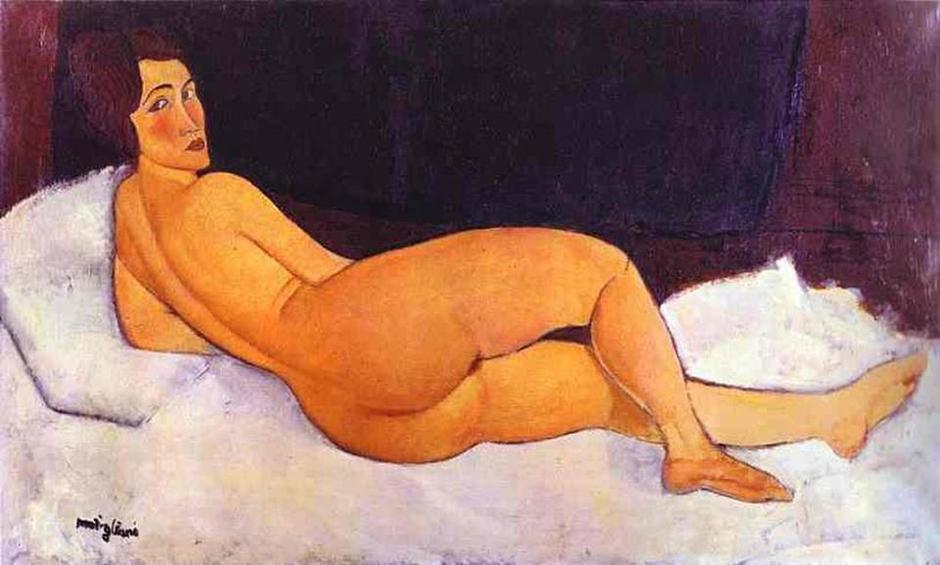 "Reclining Nude" Amedea Modiglianija | Author: Amedeo Modigliani/screenshot