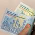 Iranian checks. New banknotes. Money of Iran. Financial and business concept. close up