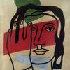 F. Léger, Woman's head / gouache, mixed techn.