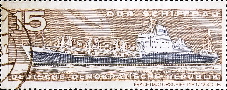 Poštanska marka iz serije o brodovima, DDR 1971. | Author: Dreamstime