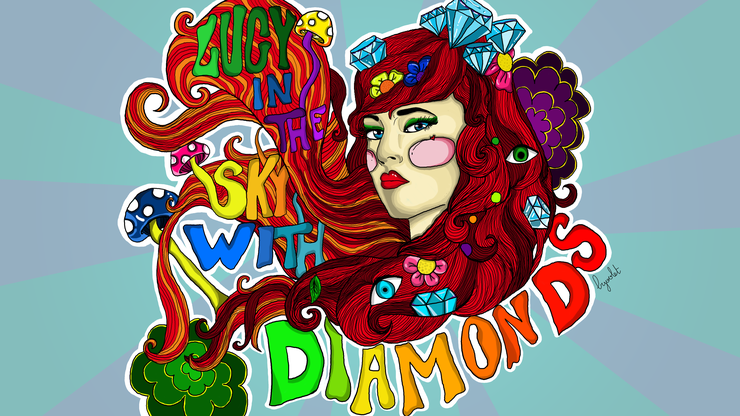 Ilustracija "Lucy in the sky with diamonds"