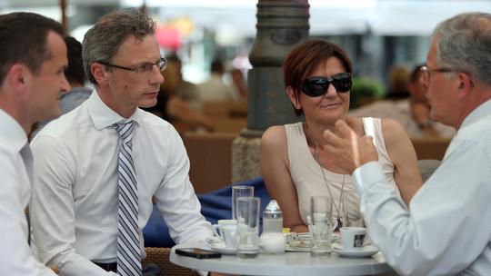 Boris Vujčić i Martina Dalić