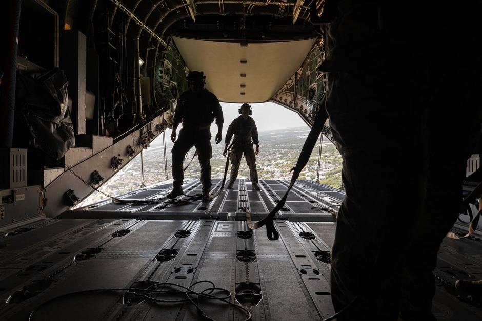 Paris : Aerial parade rehearsals for the 2026 Bastille Day celebrations from A400M aircraft. | Author: Jeanne Accorsini /SIPA