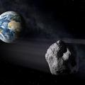 Ilustracija bliskog prolaska asteroida uz Zemlju