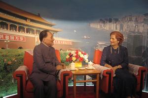Voštane figure Denga Xiaopinga i Margaret Thatcher