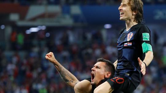 Luka Modrić i Dejan Lovren, pobjeda nad Rusijom u Sočiju 2018.
