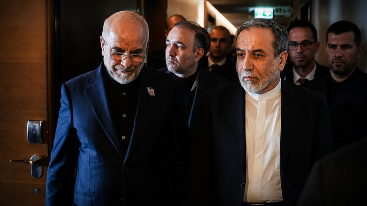 Mohammad Bagher Ghalibaf (lijevo) i Abbas Araghch (desno)